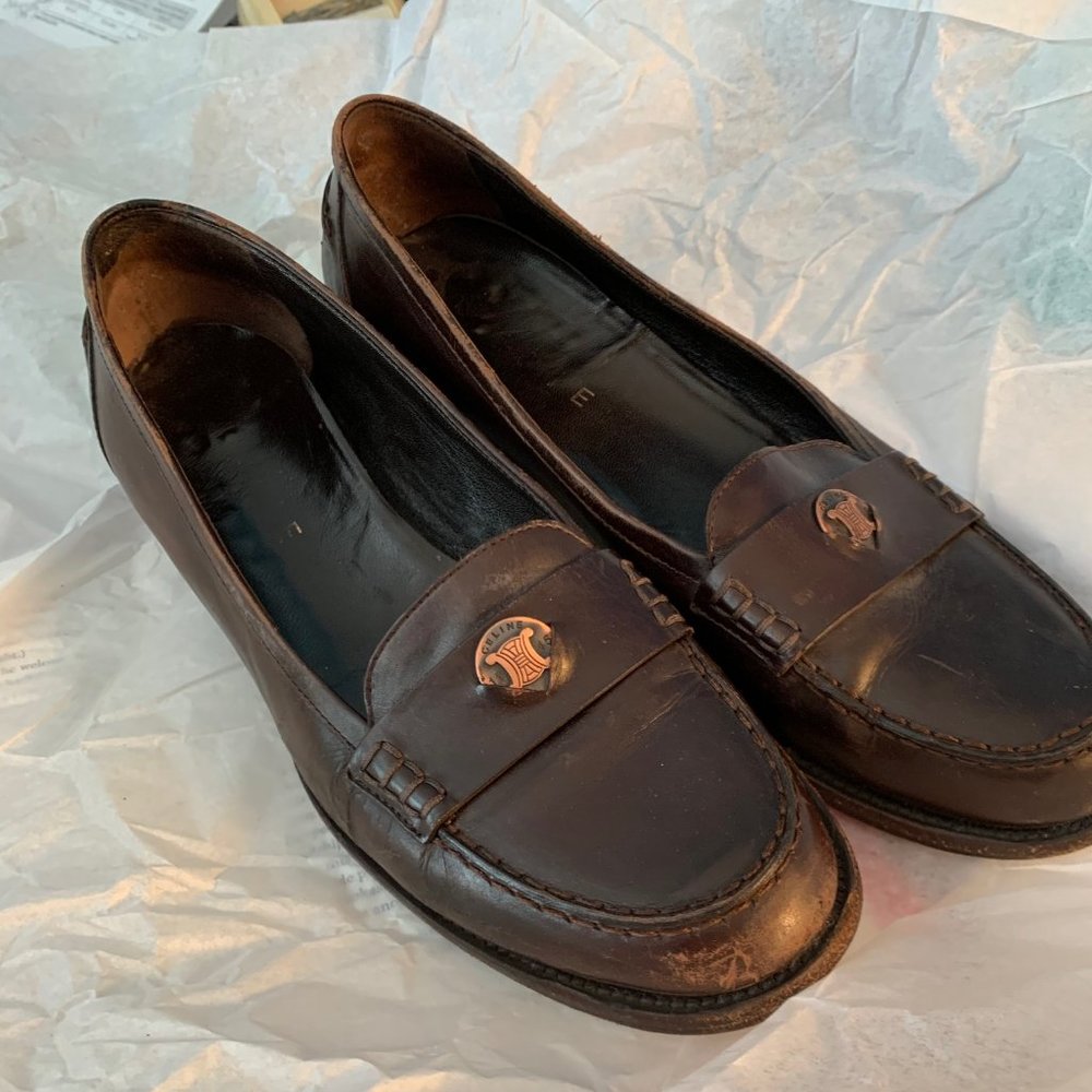 Vintage Celine penny loafers